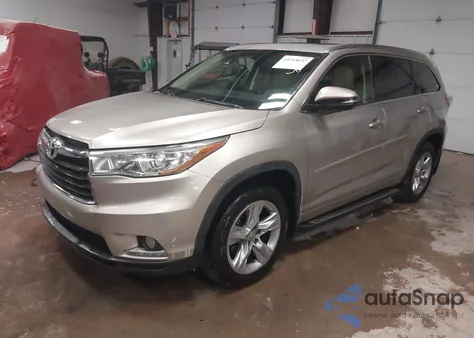 2014 Toyota Highlander Limited V6 from USA, damaged, VIN 5TDDKRFH4ES029518
